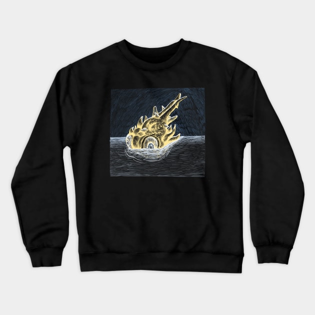 The monster fish Crewneck Sweatshirt by stephenignacio